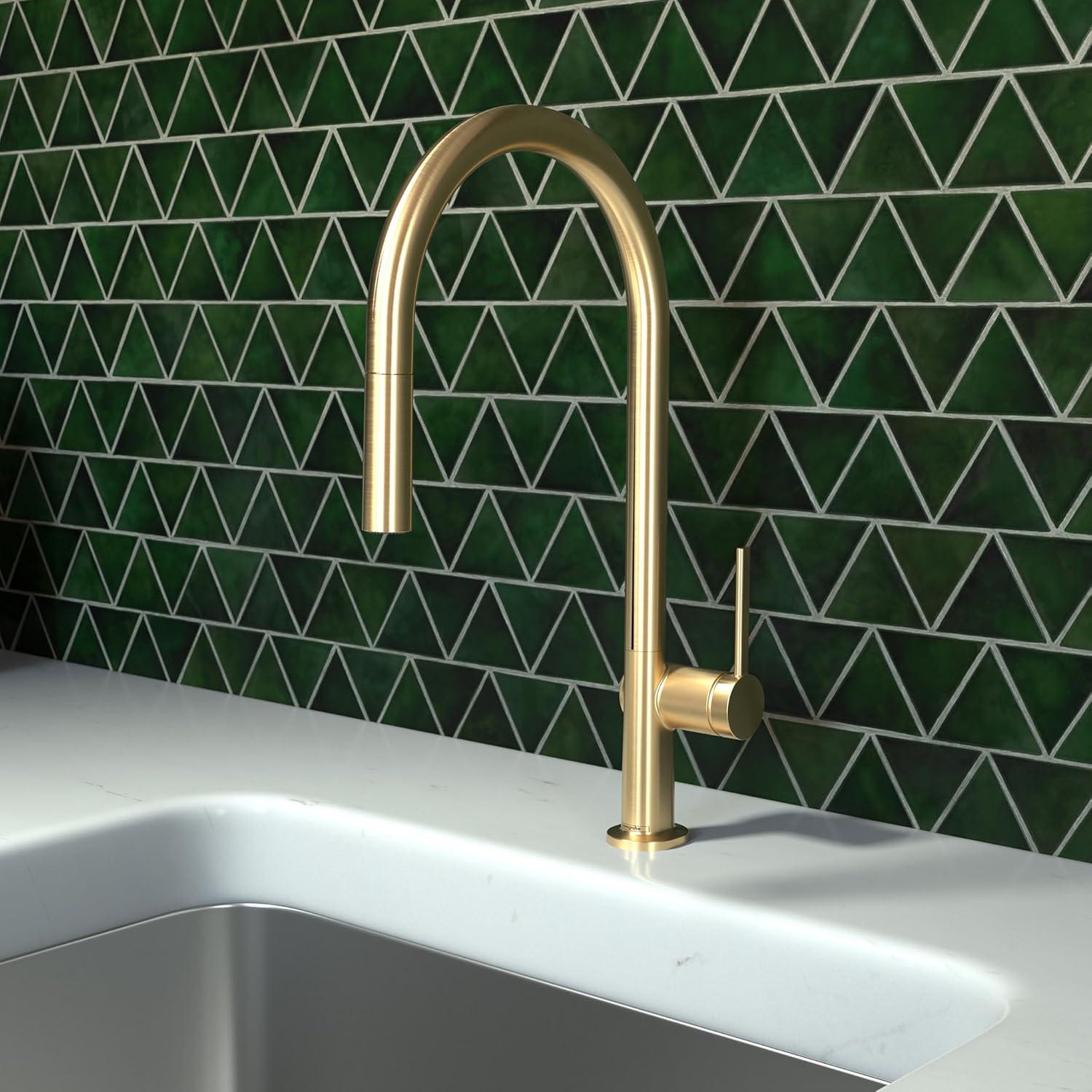 hansgrohe Talis N HighArc Kitchen Faucet, O-Style 2-Spray Pull-Down with sBox, 1.75 GPM
