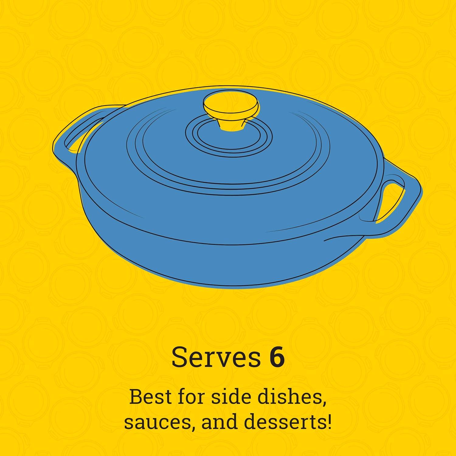 Lodge 3.6 Quart Enameled Cast Iron Casserole