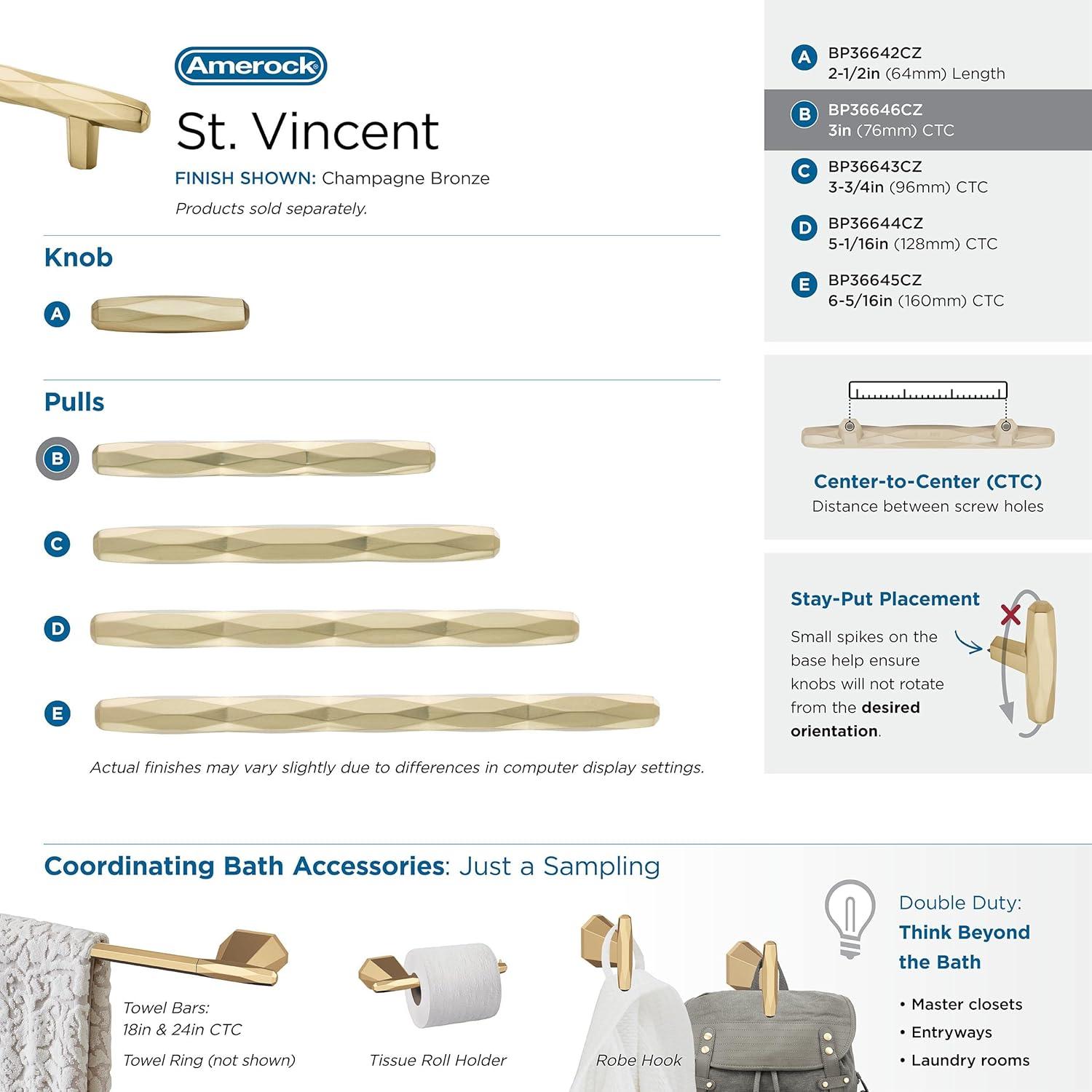 St. Vincent 3" Center to Center Bar Pull