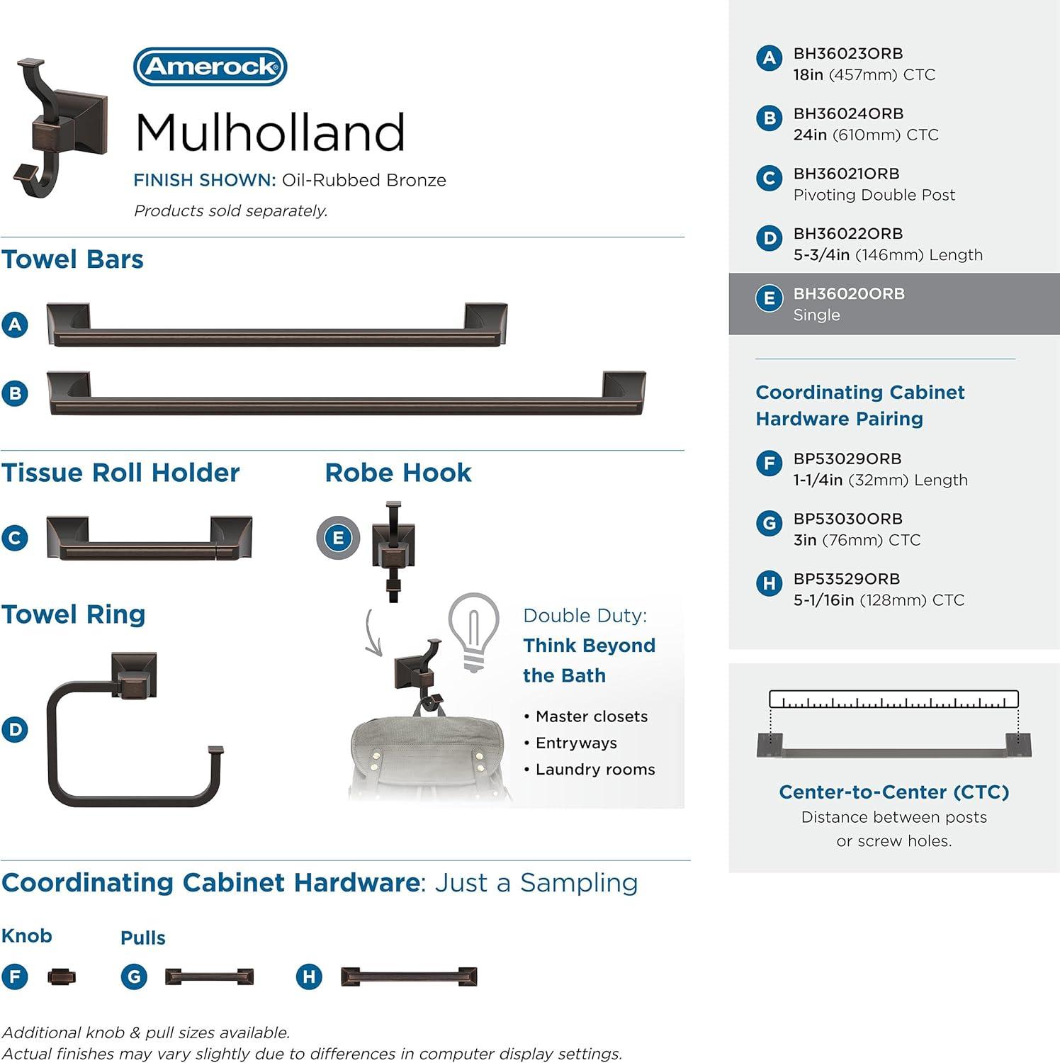 Mulholland Wall Mounted Robe Hook