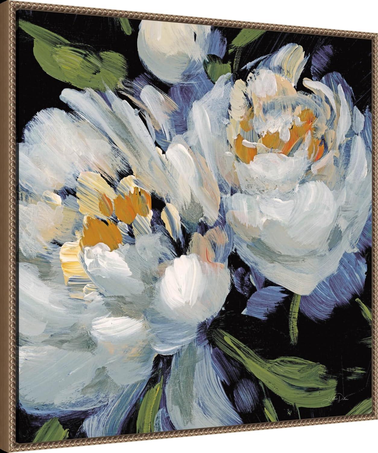 Amanti Art Peony Blossom II Crop by Katrina Pete Canvas Wall Art Print Framed 30 x 30-in.