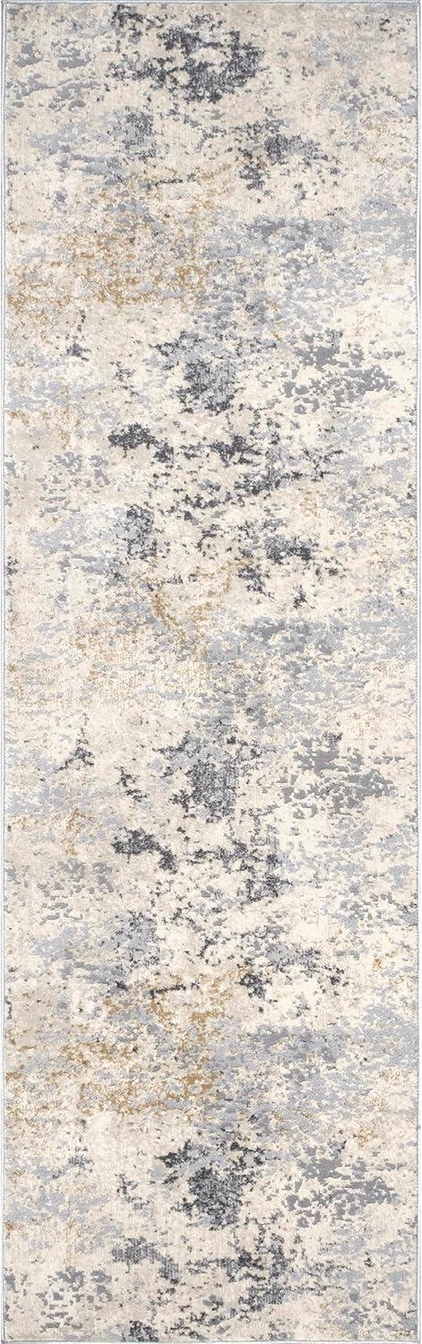 Nuloom Chastin Abstract 6 Square Indoor Area Rug for Living Room Bedroom Dining Room Kitchen, Beige/Grey