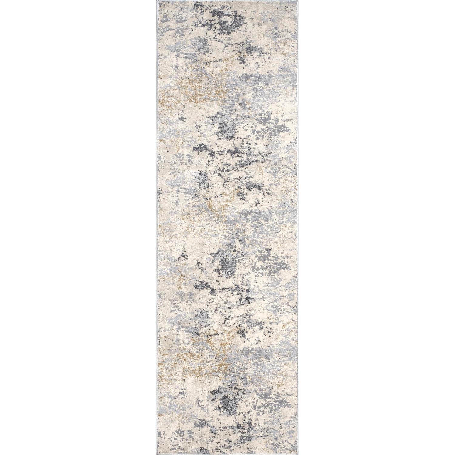 Nuloom Chastin Abstract 6 Square Indoor Area Rug for Living Room Bedroom Dining Room Kitchen, Beige/Grey