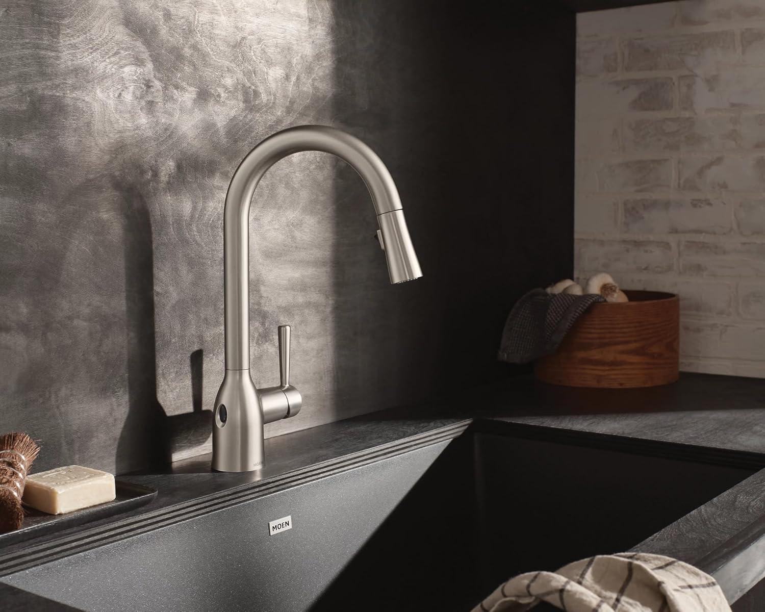 Moen Adler MotionSense Wave Single Handle Pulldown Kitchen Faucet with Power Clean Technology