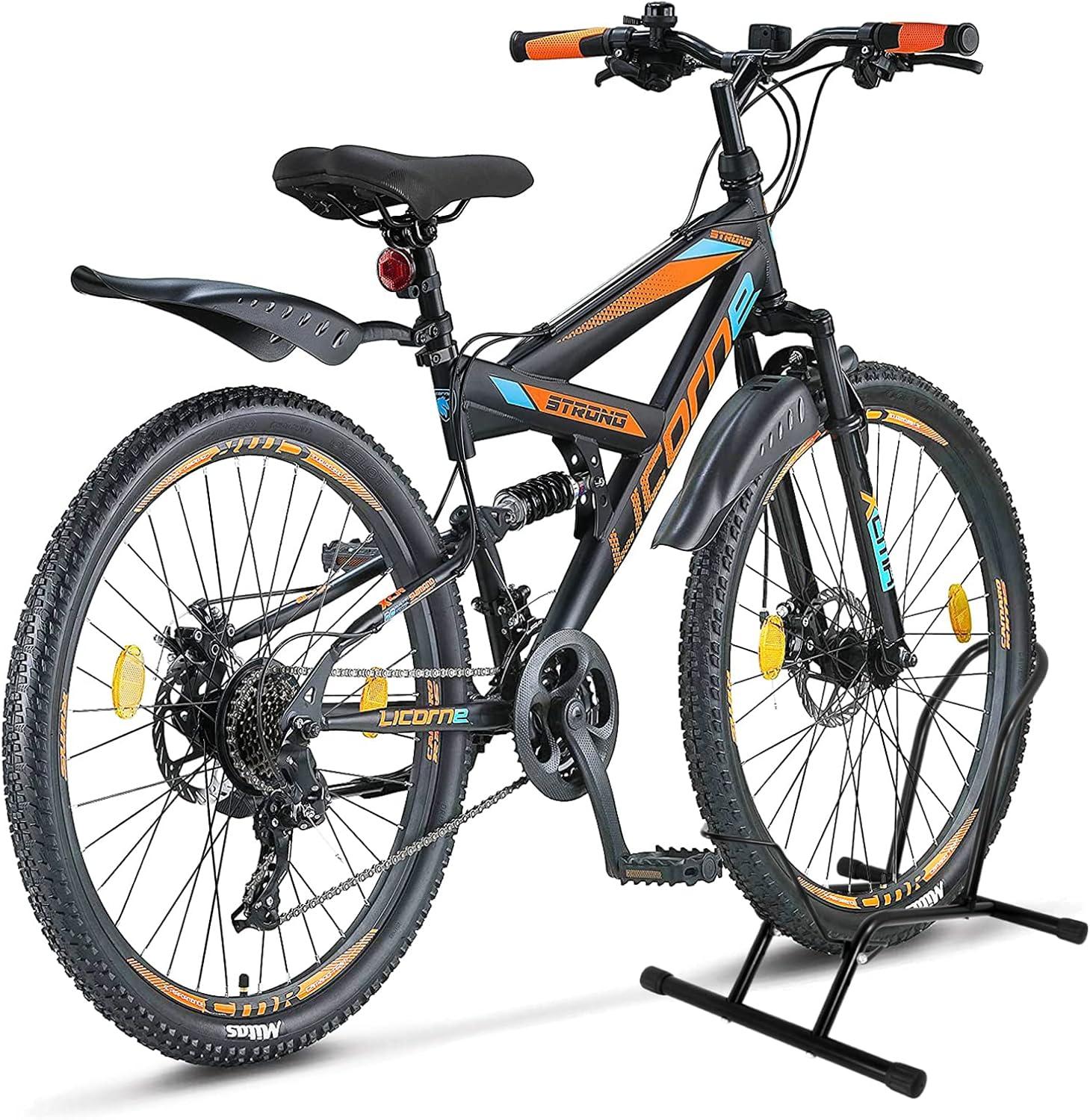 Black Steel Indoor/Outdoor Bike Storage Rack Stand