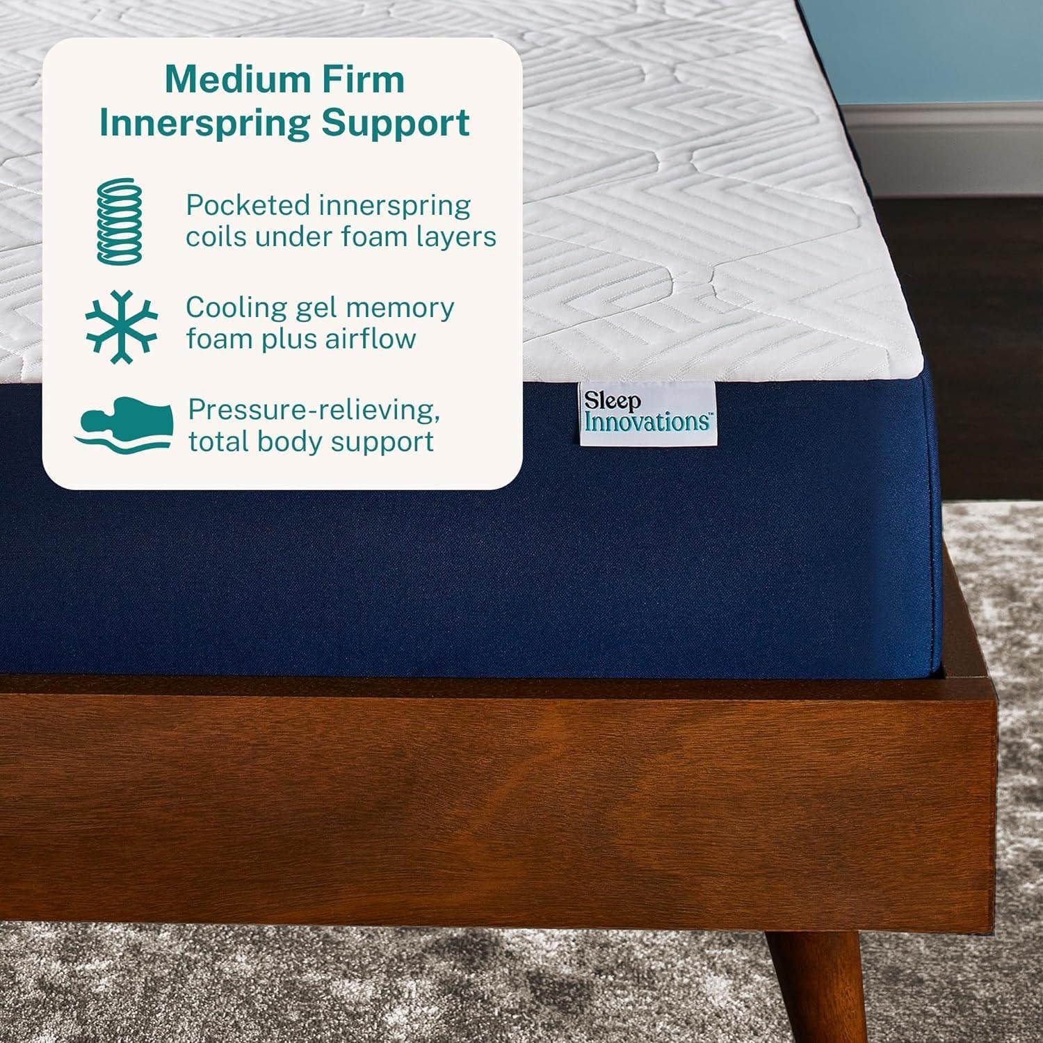 Sleep Innovations Marley 10" Medium Firm Hybrid Mattress