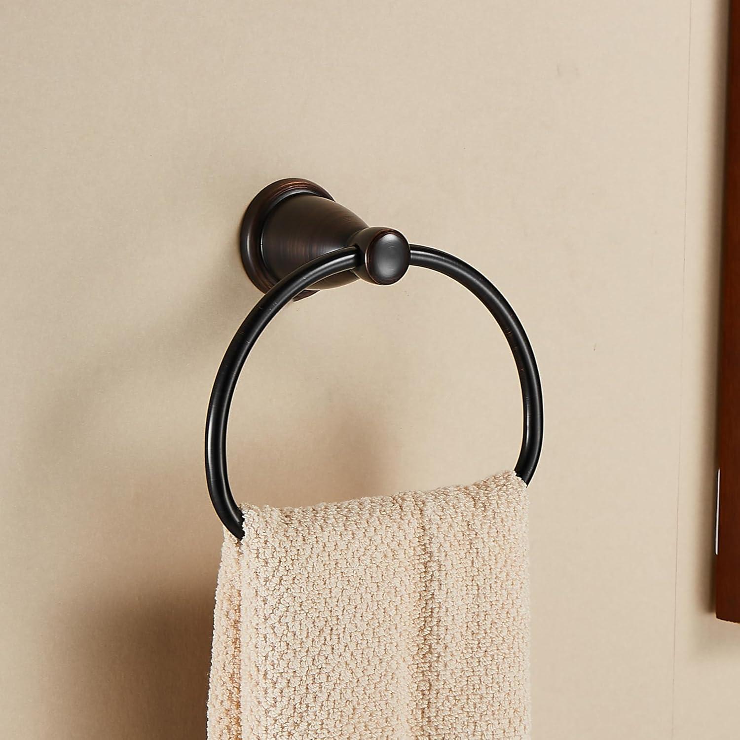 Oil Rubbed Bronze Stainless Steel Wall Mounted Towel Ring