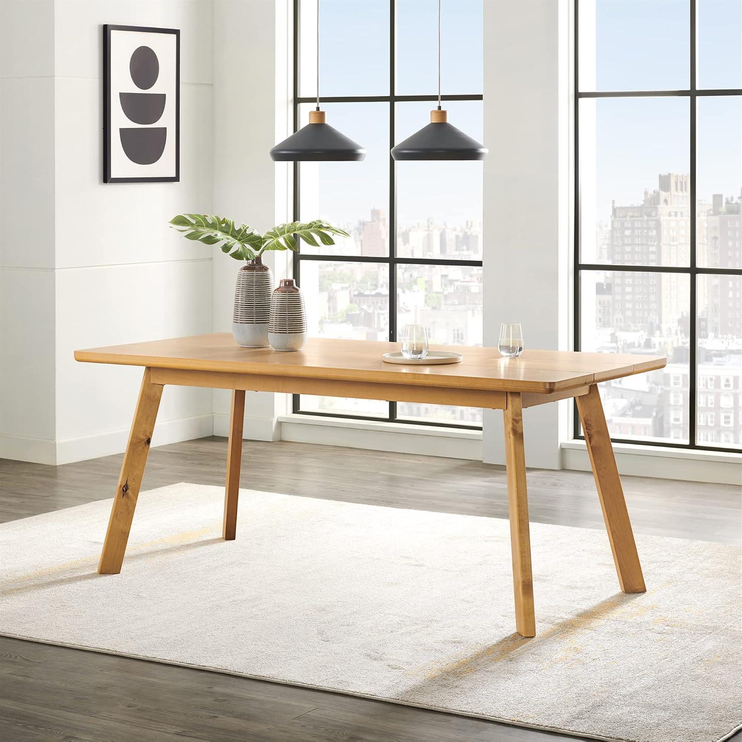 Shelburne 73" Wide Farmhouse Style Solid Wood Dining Table