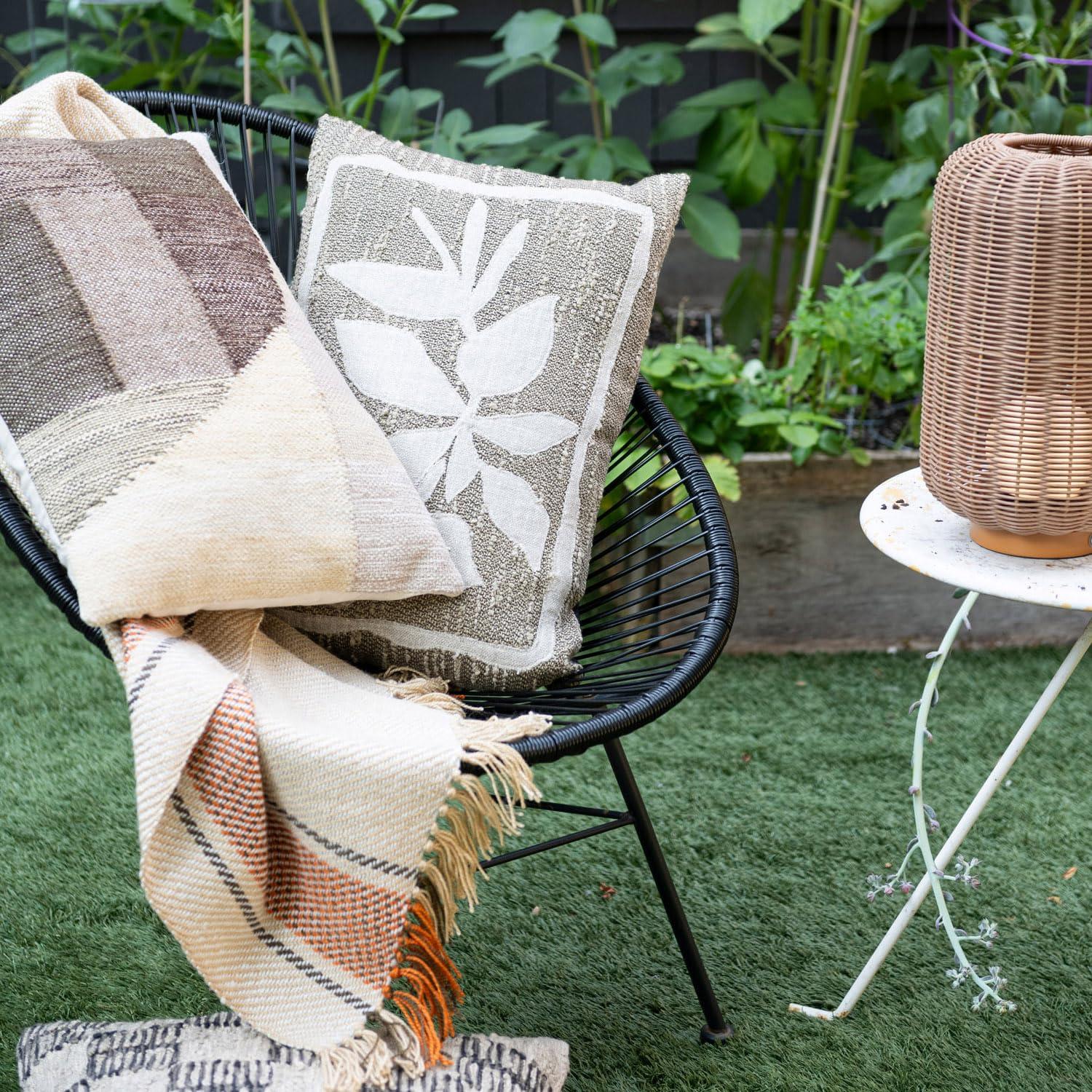 Creative Co-Op Reversible Throw Pillow