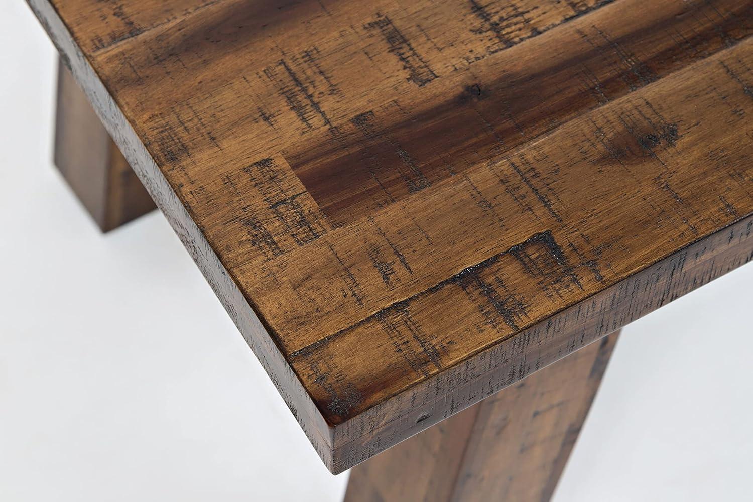 Jofran, Cannon Valley Rustic Distressed Industrial Trestle 50" Coffee Table - Gray