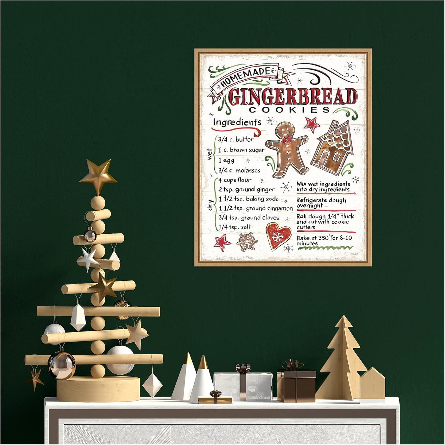 16" x 20" Christmas Treats VI Framed Wall Canvas - Amanti Art: Anne Tavoletti, Holiday Decor, Vertical Display
