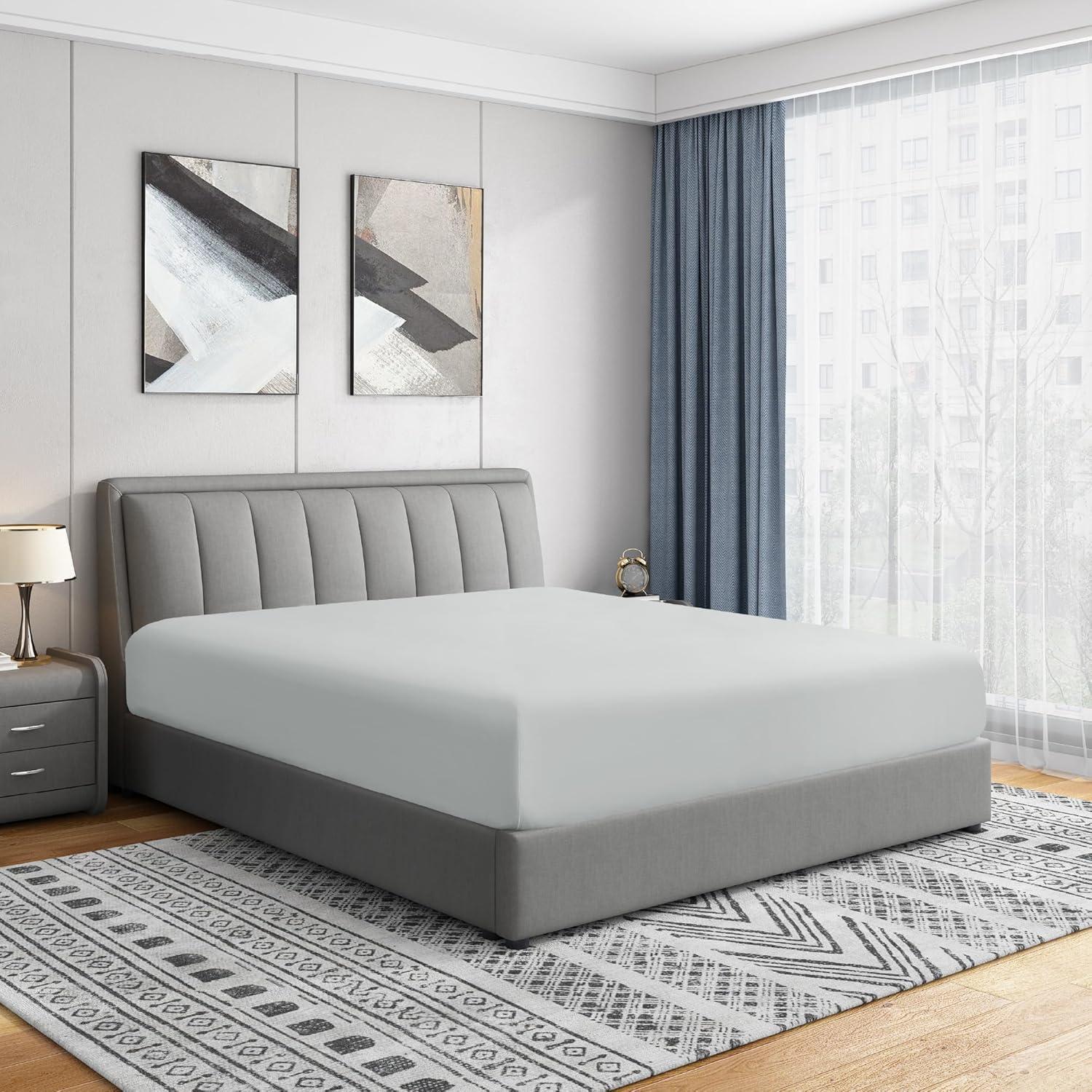 Swift Home 1800 Series 16 Inch Deep Microfiber Fitted Sheet