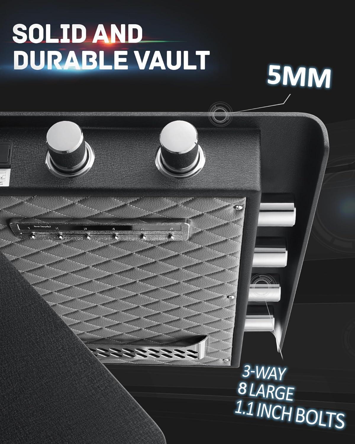 MASTER CRAFT WINDOW AND DOOR Large Safe Box ,4.2 Cubic Feet Home Safe Box With Fireproof Waterproof 27.6In Security Big Safe With Electronic Keypad Digital Lock For Office Hotel