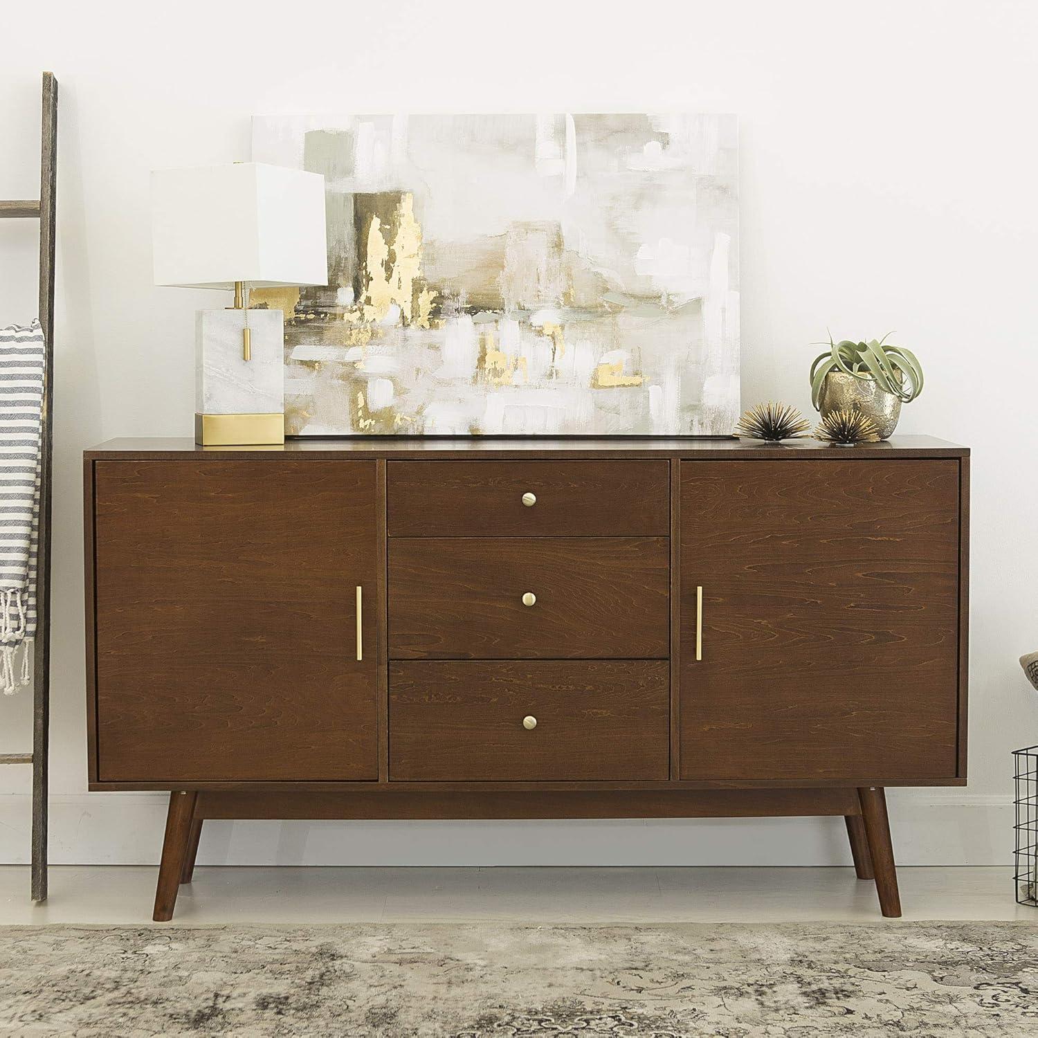 Acorn 60" Mid-Century Modern Freestanding TV Console with Storage