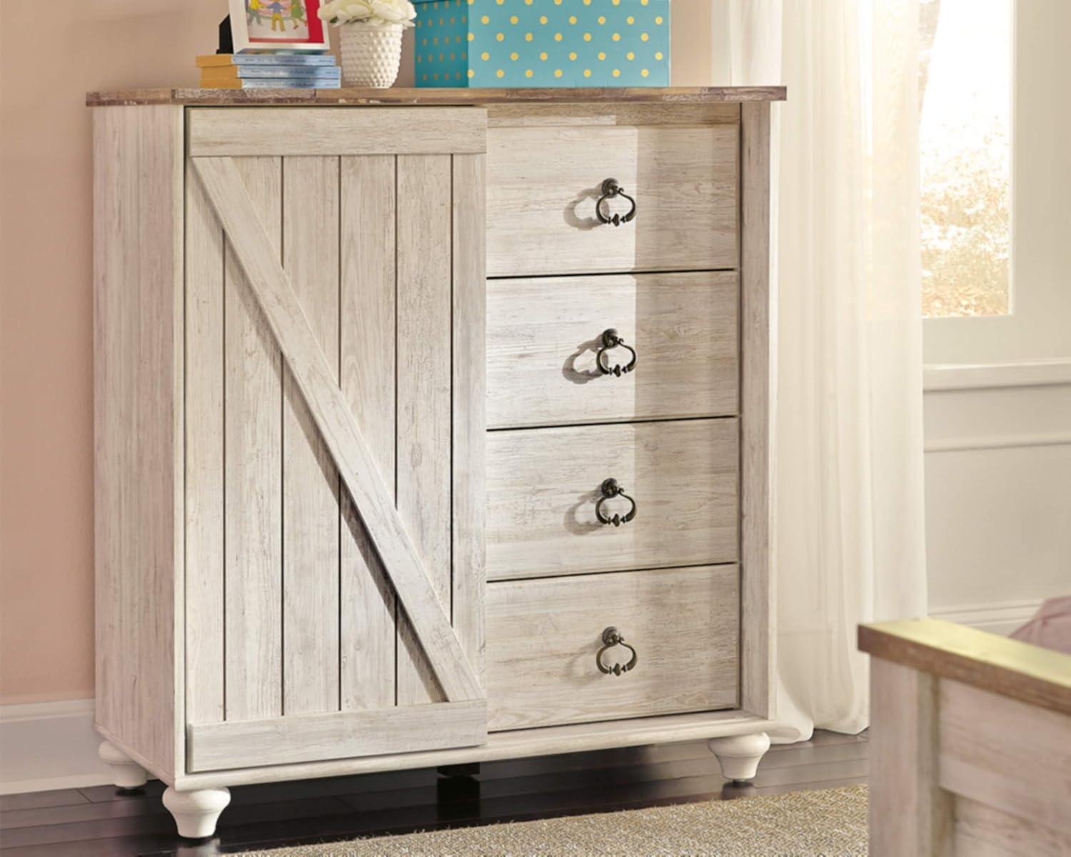 Willowton 4 Drawer Gentleman's Combo Dresser