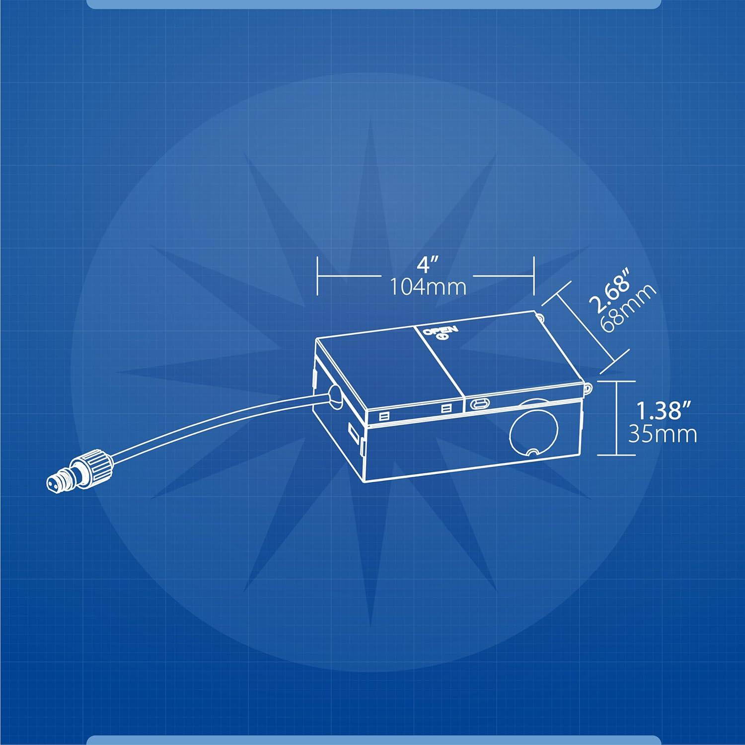 RELS 8'' Selectable Color Temperature Dimmable Air-Tight IC Rated LED Canless Recessed Lighting Kit