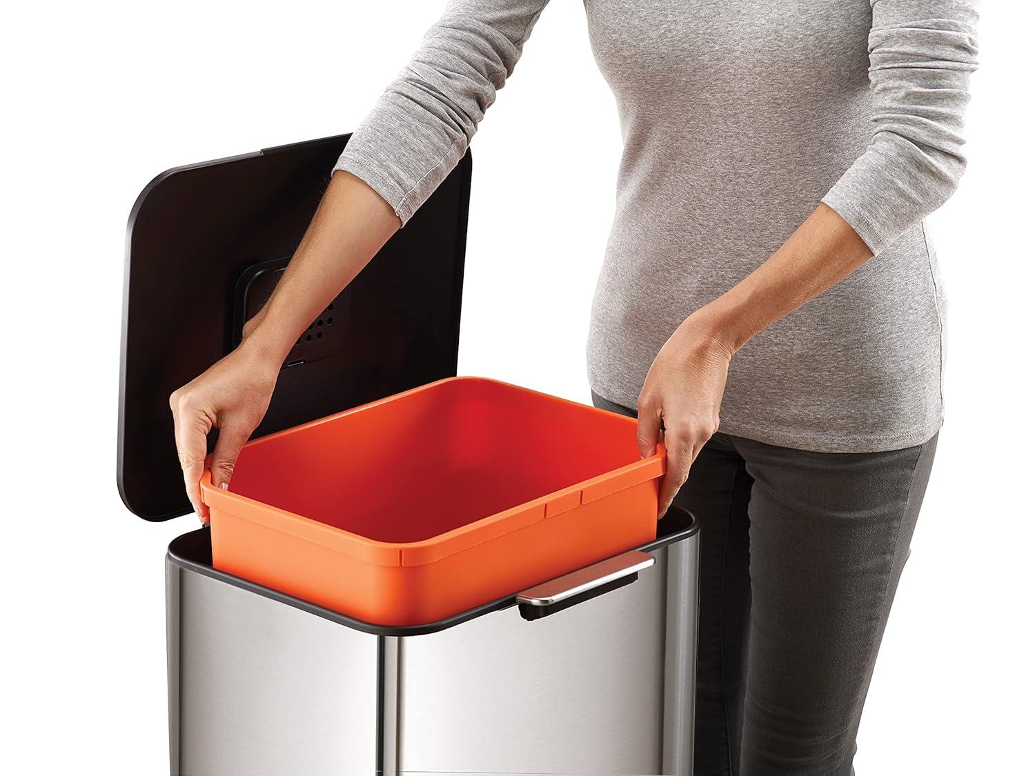 Joseph Joseph Totem Waste & Recycling Dual Kitchen Trash Can
