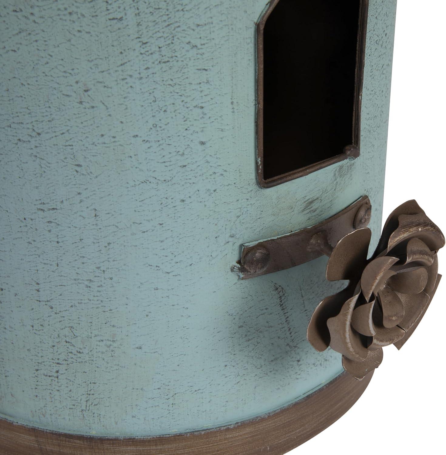 Metal Birdhouse - Storied Home: Freestanding, Weather-Resistant, No Assembly Required