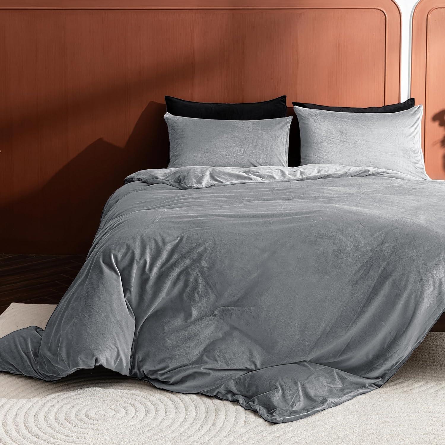 NTBAY Zippered Pillowcases, Luxury Velvet Flannel Pillow Cases, Super Soft - NTBAY (Set of 2)