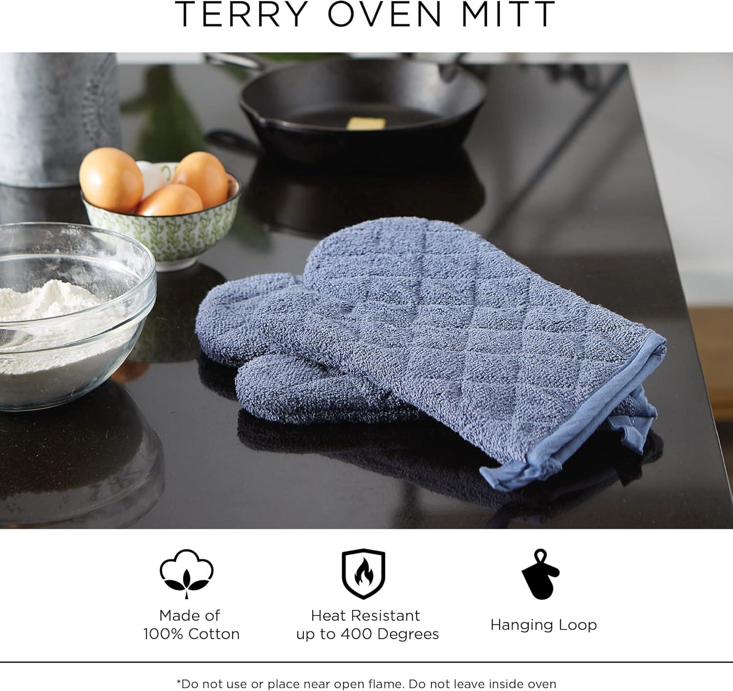 Design Imports Cotton Blend Oven Mitt Set