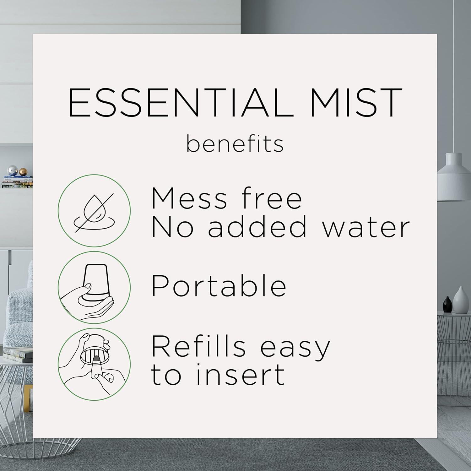 Air Wick Essential Mist Fall Scented Oil Air Freshener Diffuser Starter Kit, Pumpkin Spice, 2 Piece