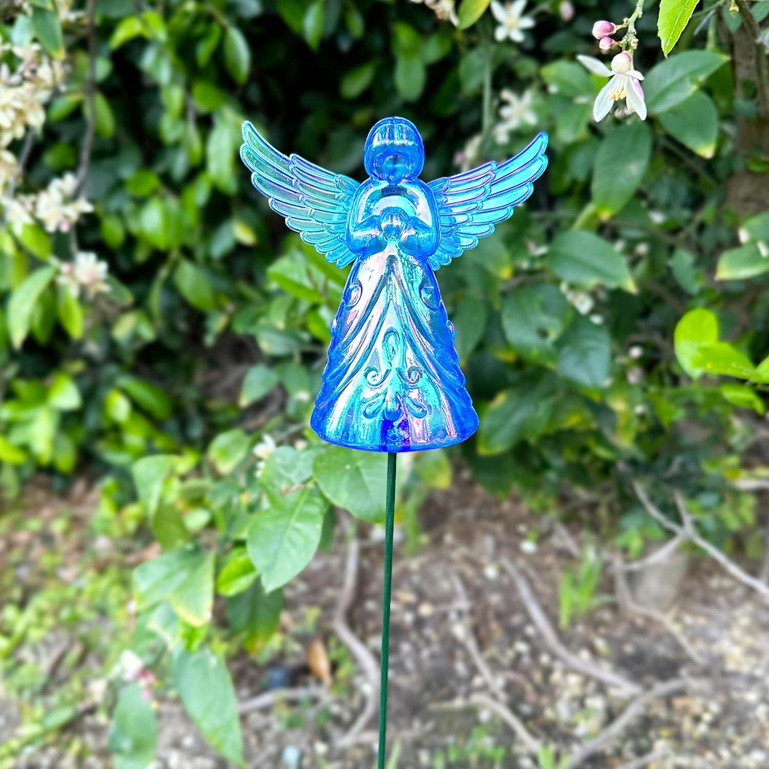 Exhart Exhart 2 Piece Angel WindyWing Garden Stakes, 4.5 by 30 Inches (Set of 2)