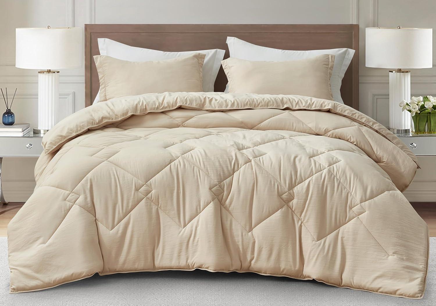 Chezmoi Collection Logan Solid Comforter Set