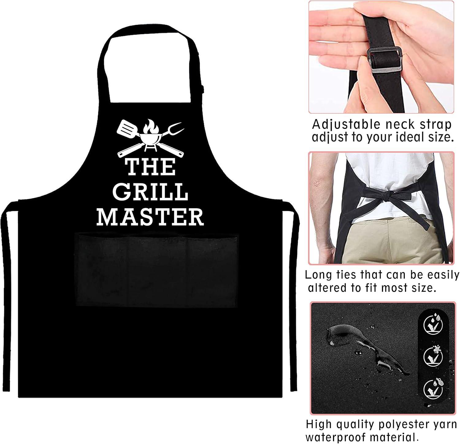 UP THE MOMENT The Grill Master The Man The Myth The Legend Apron, Funny Apron for Men, BBQ Grill Apron, Chef Apron, Funny Apron for Dad, Mens Funny Apron, Funny Chef Apron for Men
