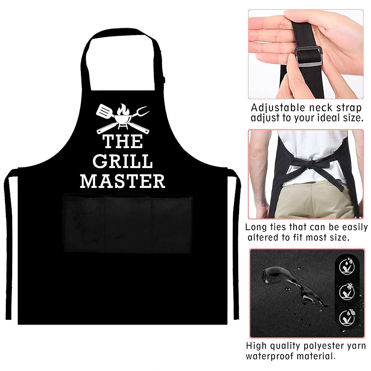 UP THE MOMENT The Grill Master The Man The Myth The Legend Apron, Funny Apron for Men, BBQ Grill Apron, Chef Apron, Funny Apron for Dad, Mens Funny Apron, Funny Chef Apron for Men