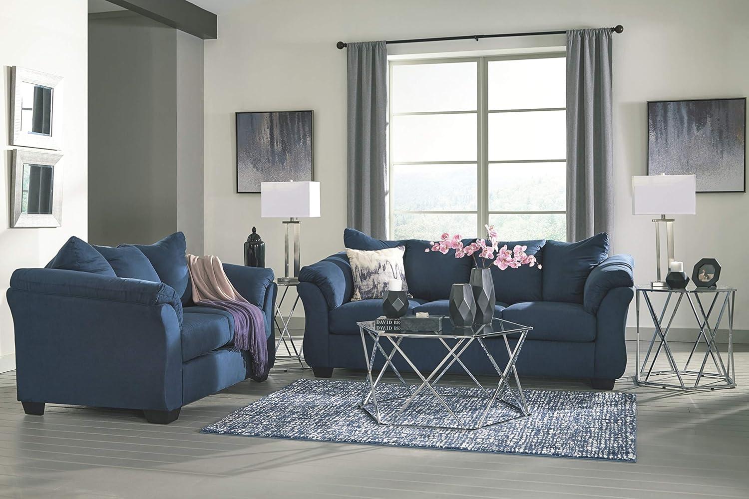 Signature Design by Ashley Darcy Loveseat in Blue