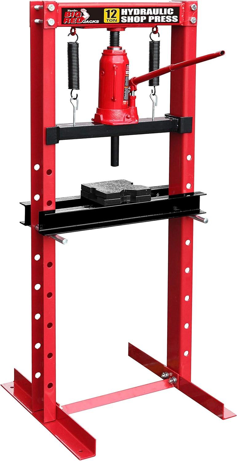 Torin T51201 12 Ton Steel Heavy Duty H Frame Automotive Hydraulic Shop Press