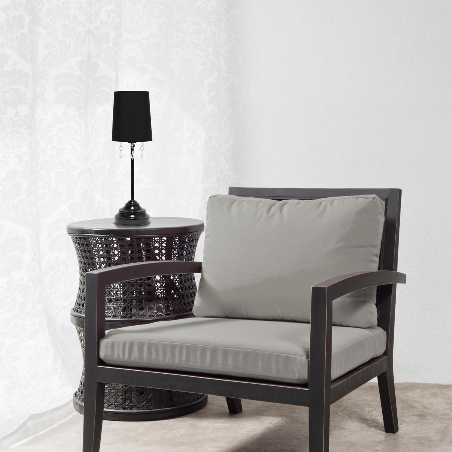 Simple Designs Lámpara de Mesa y Cuentas Acrílicas Colgantes