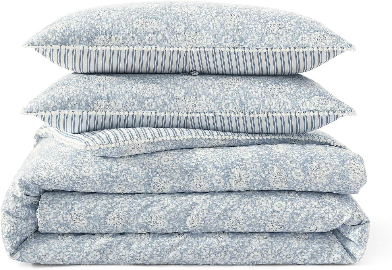 Peri Home Peri Home Ikat Eyelet Comforter Set Blue