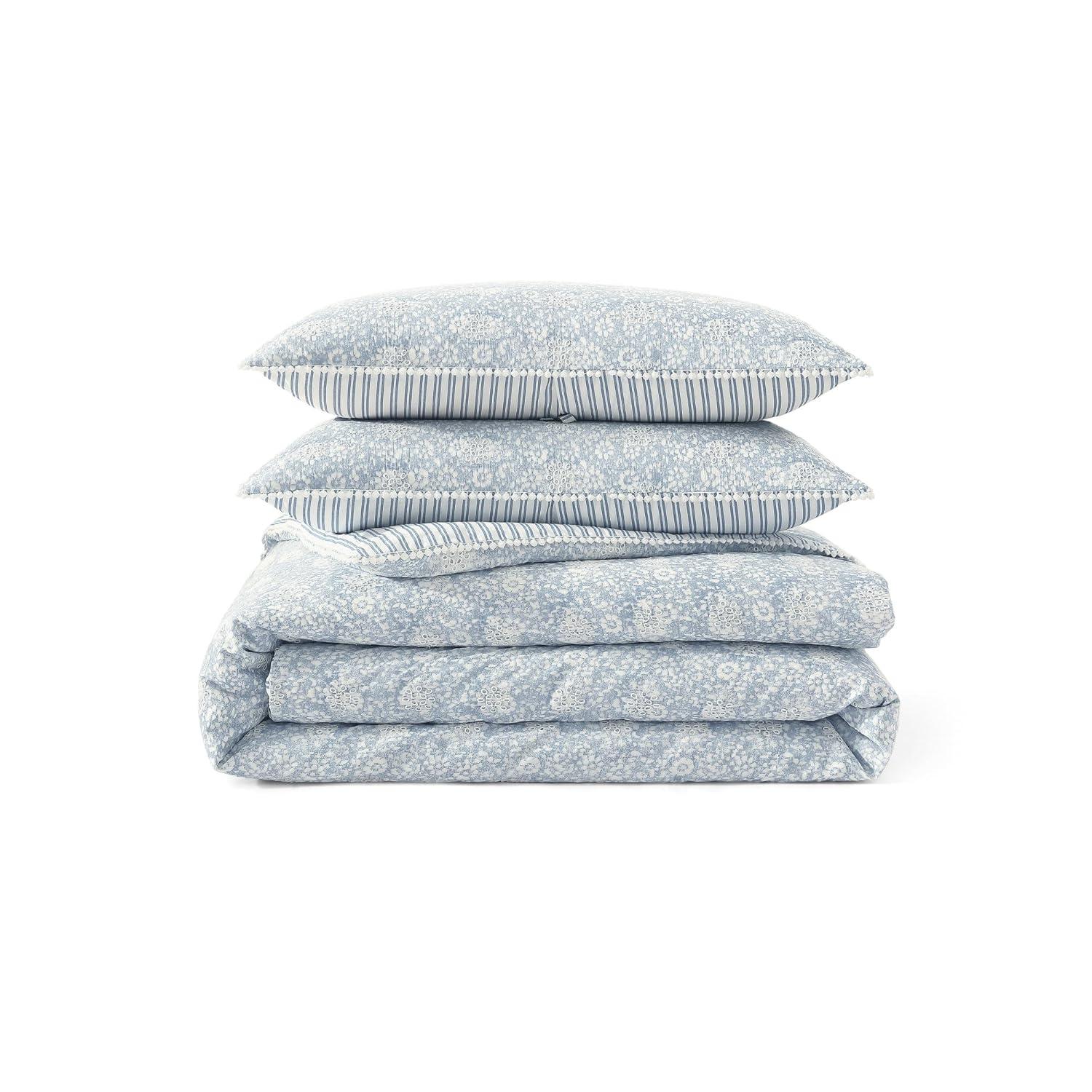 Peri Home Peri Home Ikat Eyelet Comforter Set Blue