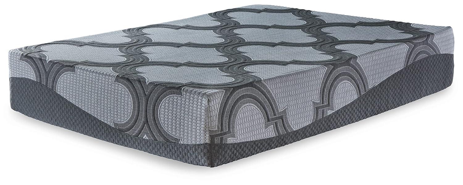 Queen Size Gray Hybrid Mattress with Gel Memory Foam