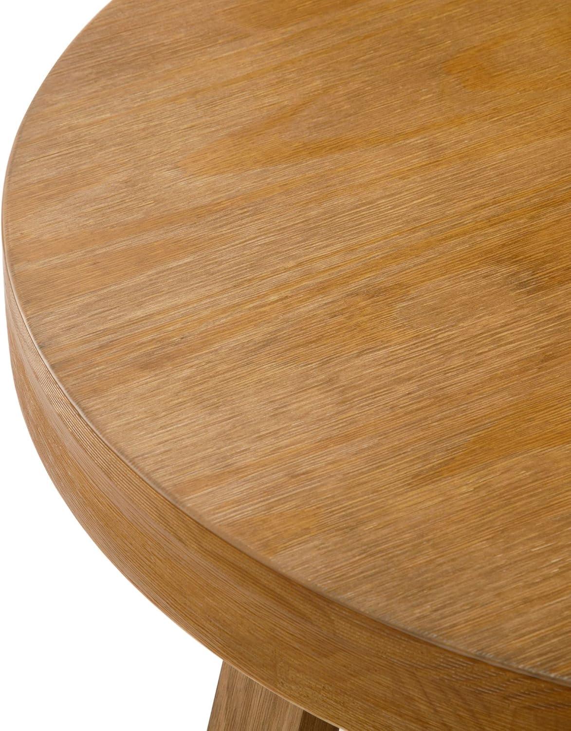 Plank+Beam Classic Round Coffee Table, 30" Farmhouse Coffee Table