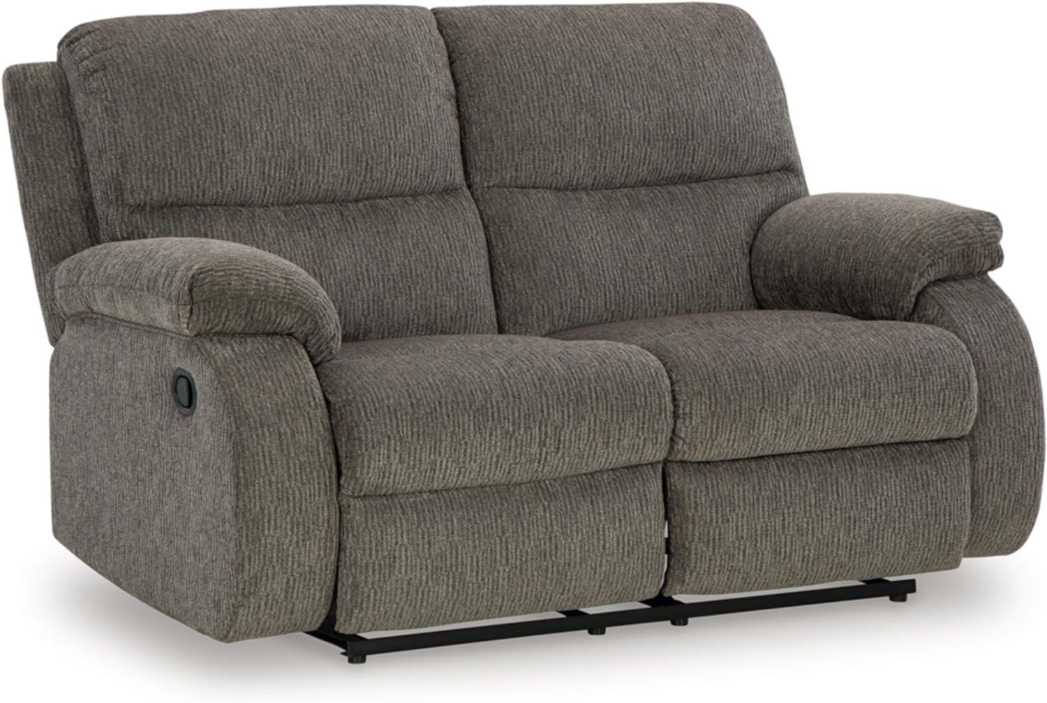 Ashley Furniture Scranto Gray Reclining Loveseat