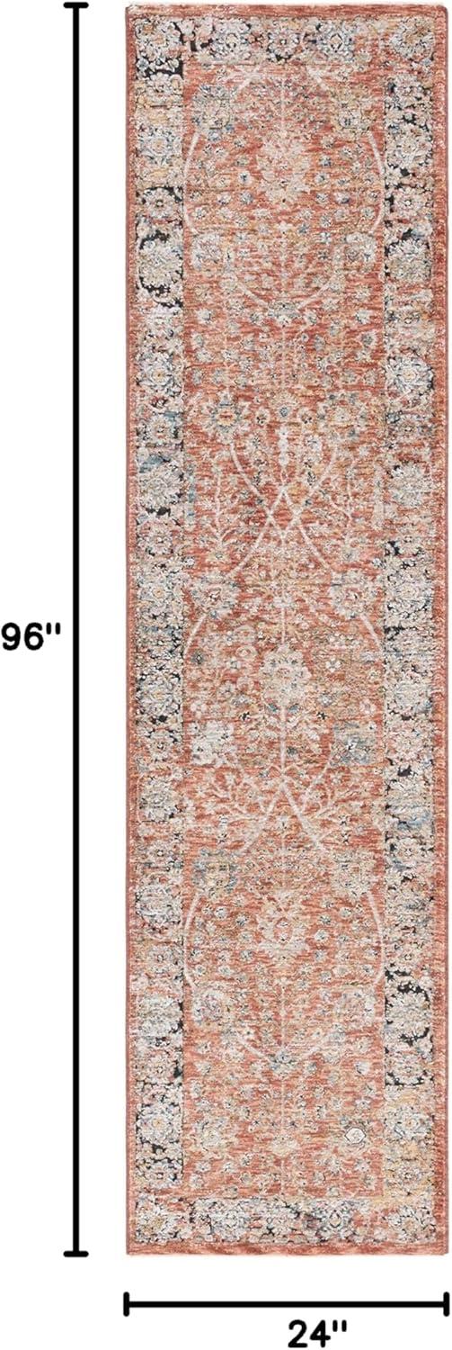 Silverado SVD112 Power Loomed Runner Rug - Rust/Blue - 2'x8' - Safavieh.