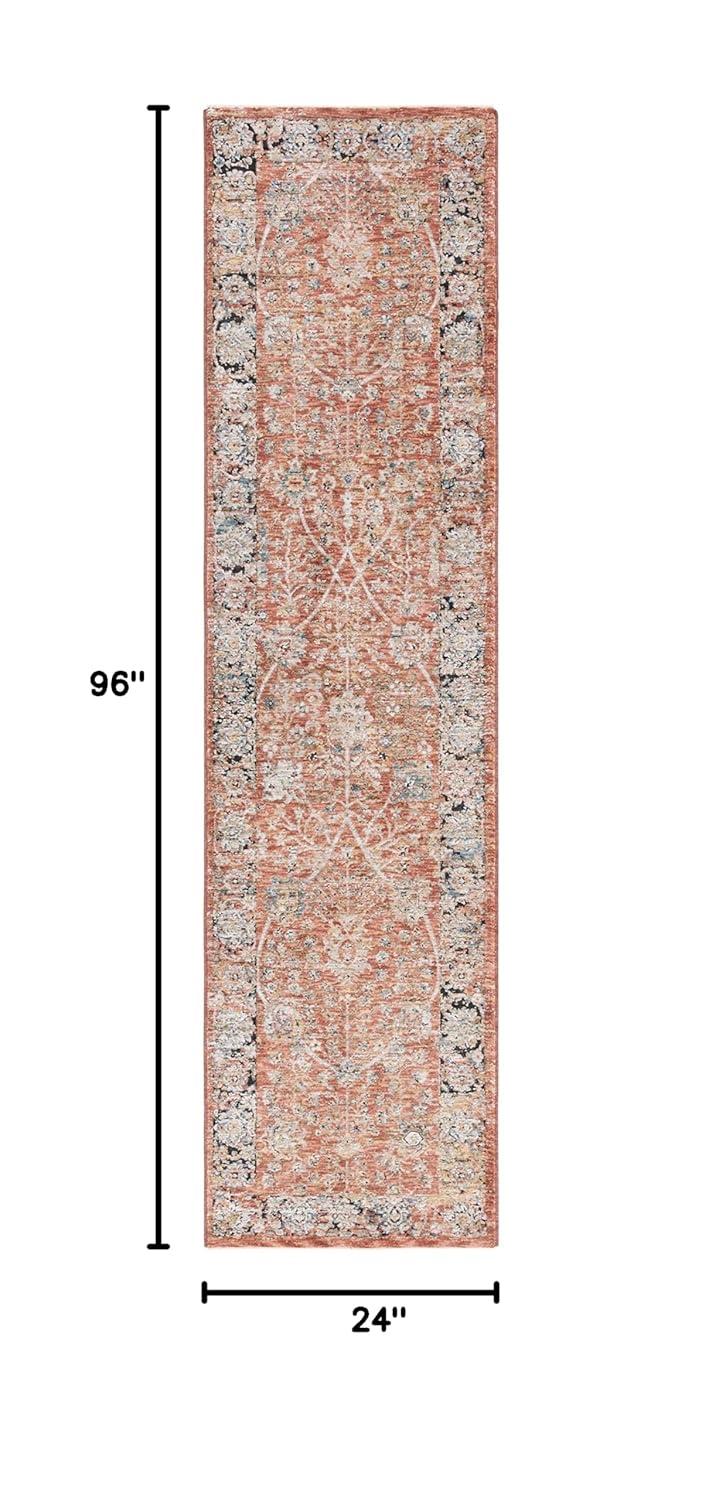 Silverado SVD112 Power Loomed Runner Rug - Rust/Blue - 2'x8' - Safavieh.