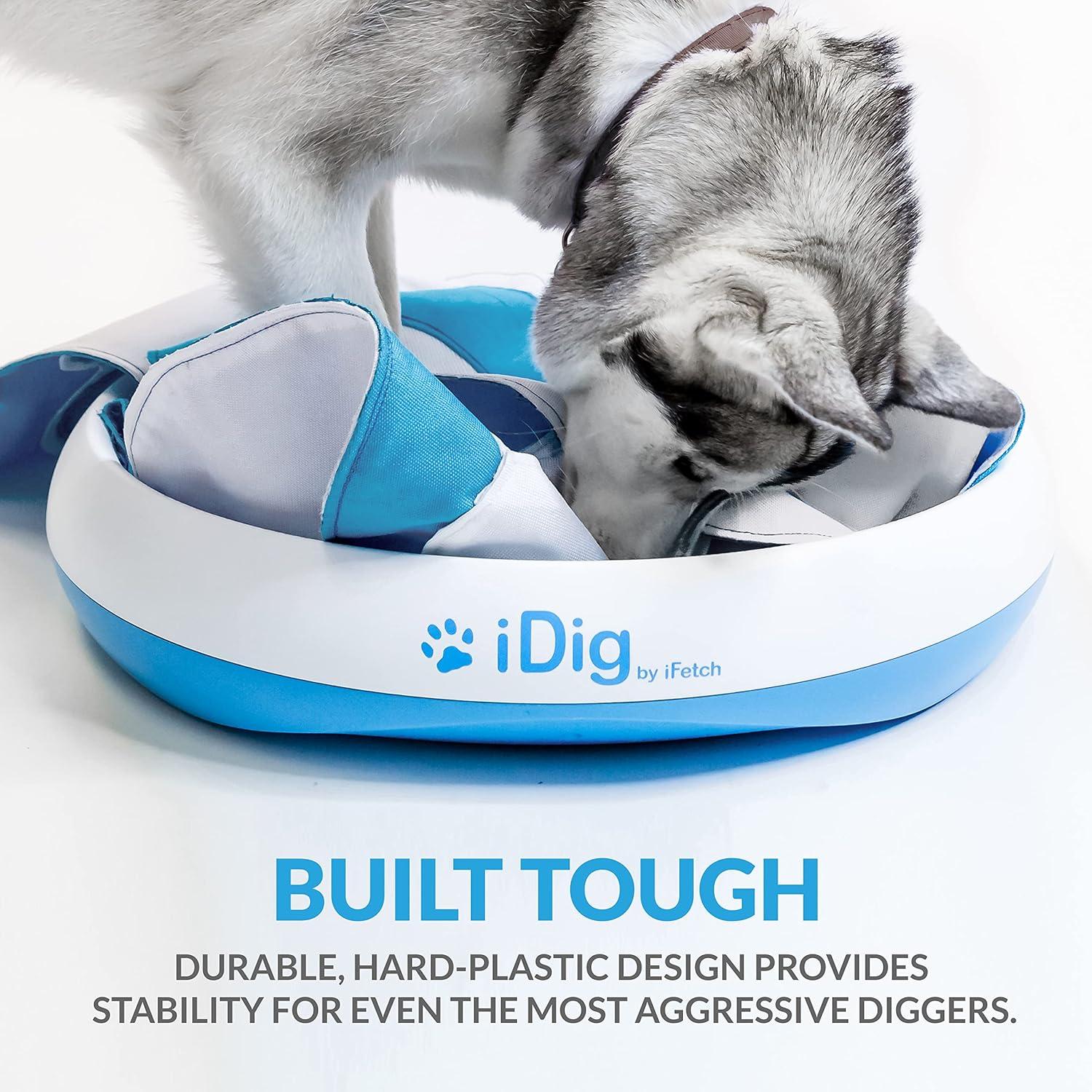 iFetch iDig Stay Dog Digging Toy, Interactive Sniff Mat for Dogs, Activity Treat Puzzle for Mental Stimulation and Enrichment