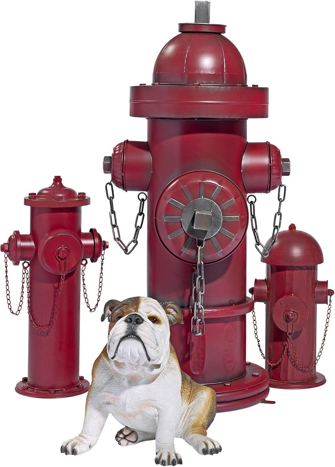 Vintage Metal Fire Hydrant Statue