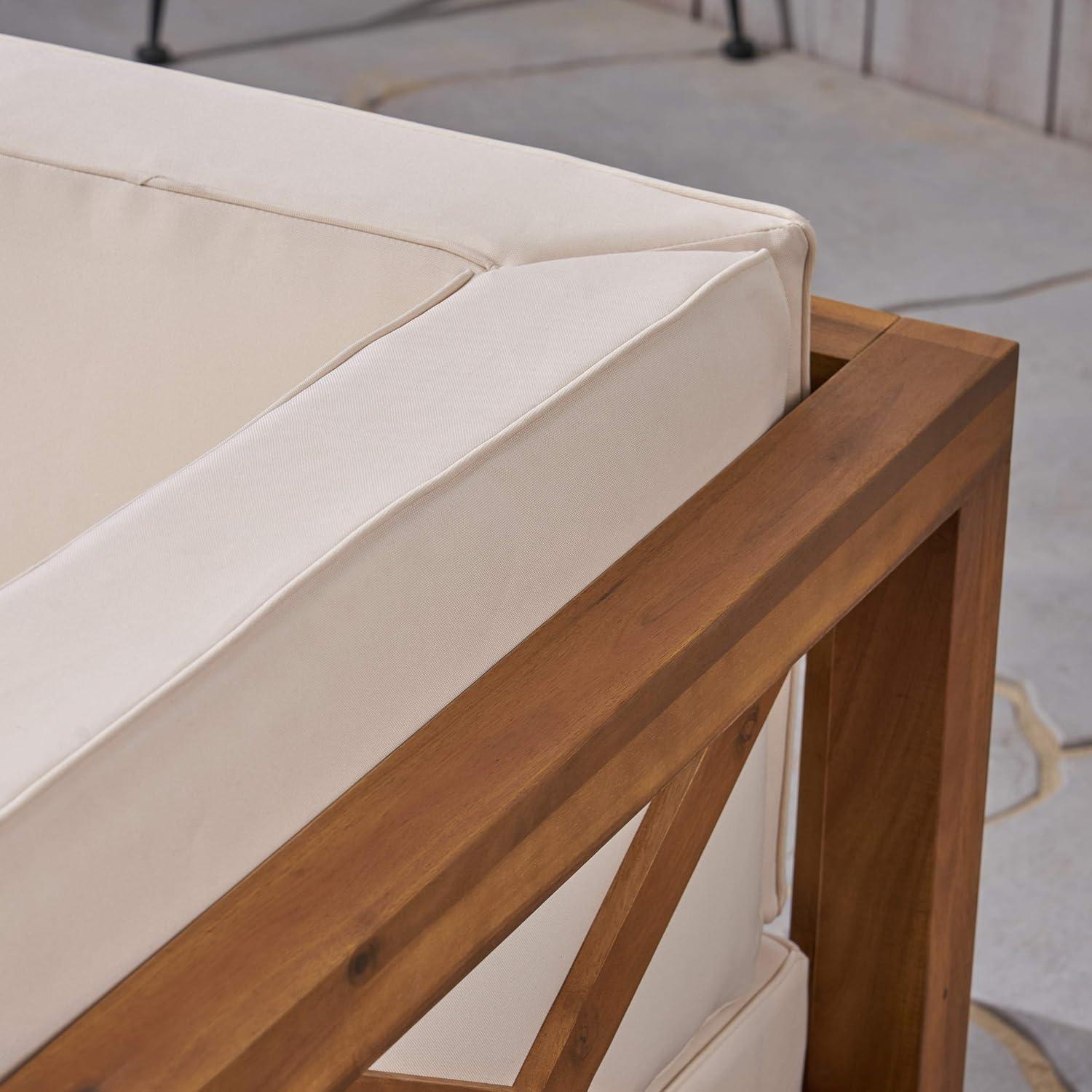 Highland Dunes 30.3'' Acacia Outdoor Patio Sofa