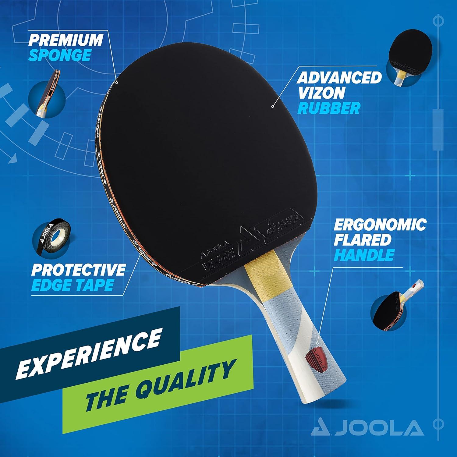 Joola USA JOOLA Omega Strata - Table Tennis Racket with Flared Handle