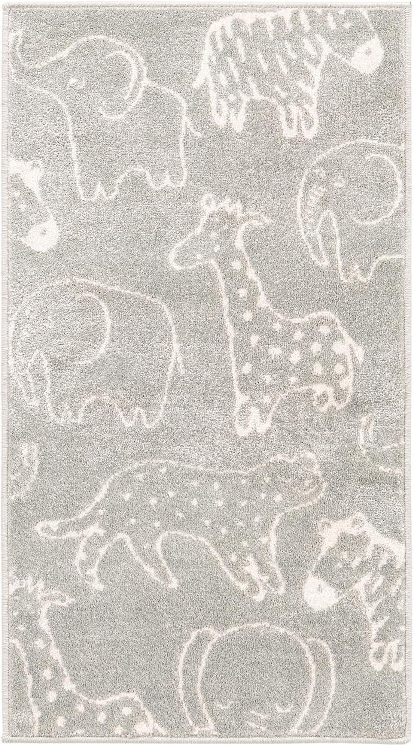 Whimsy Safari Animals Kid Rug