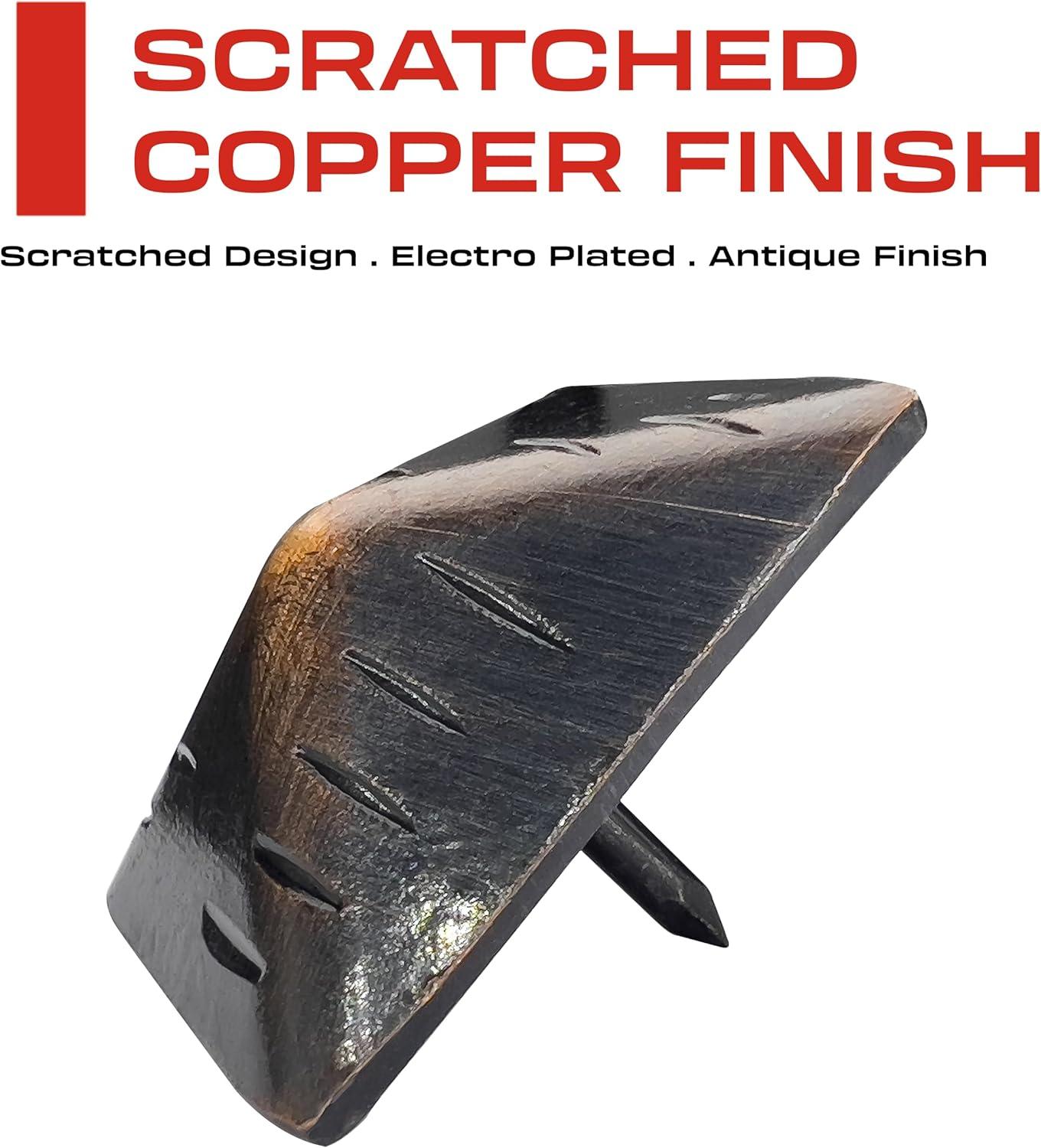 50 Pack - 1.25 Inch Iron Clavos - Decorative Nails - Square - Upholstery Tacks - Clavos - Antique Decorative Rustic Nails for Wood, Decorative Door Studs, Farm Barn Door, Furniture Nails