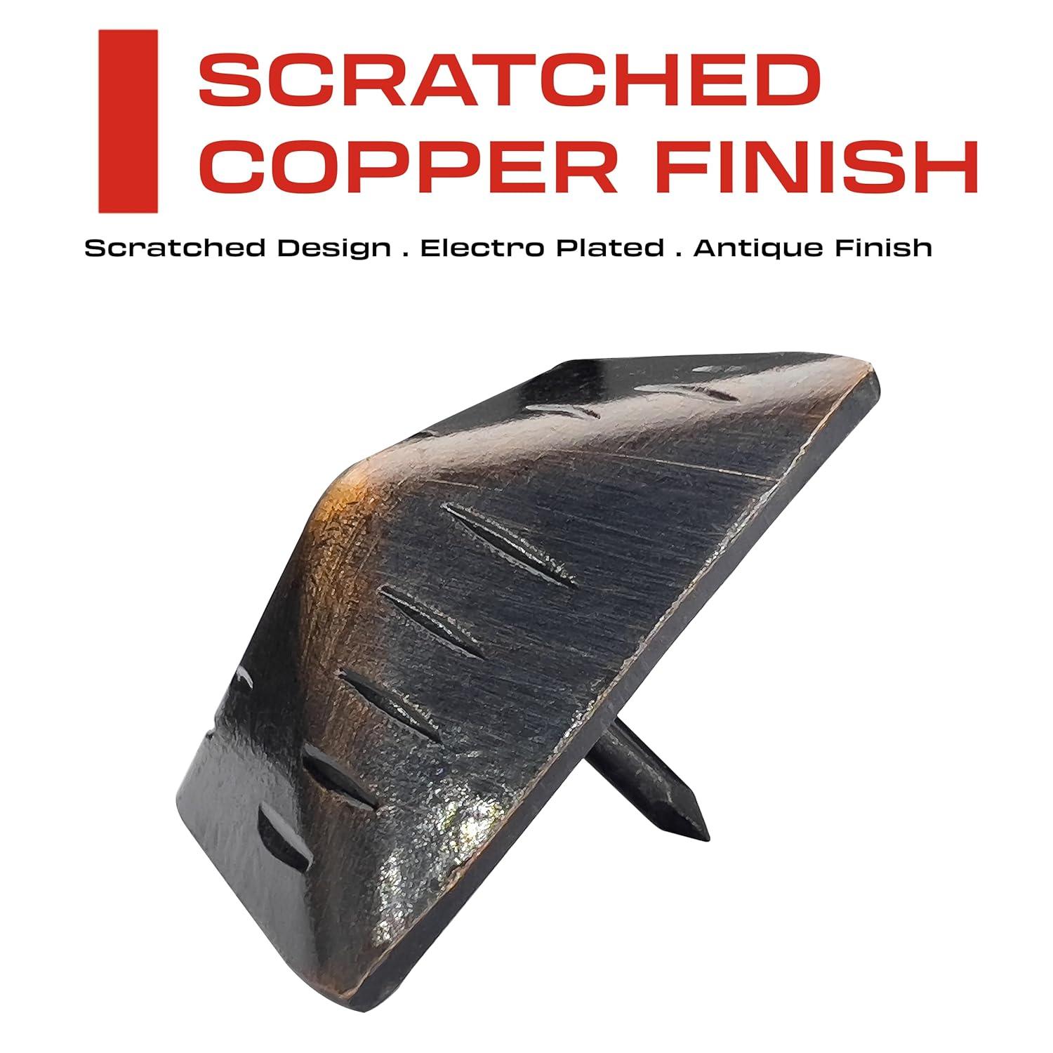 50 Pack - 1.25 Inch Iron Clavos - Decorative Nails - Square - Upholstery Tacks - Clavos - Antique Decorative Rustic Nails for Wood, Decorative Door Studs, Farm Barn Door, Furniture Nails