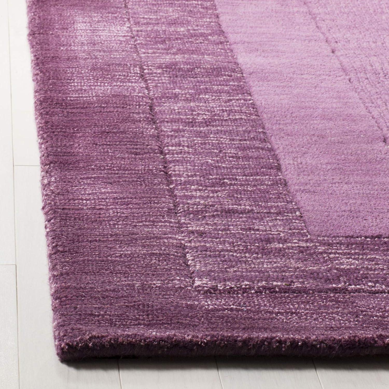 Impressions IM821 Hand Loomed Area Rug - Fuchisa/Purple - 6'x6' - Safavieh