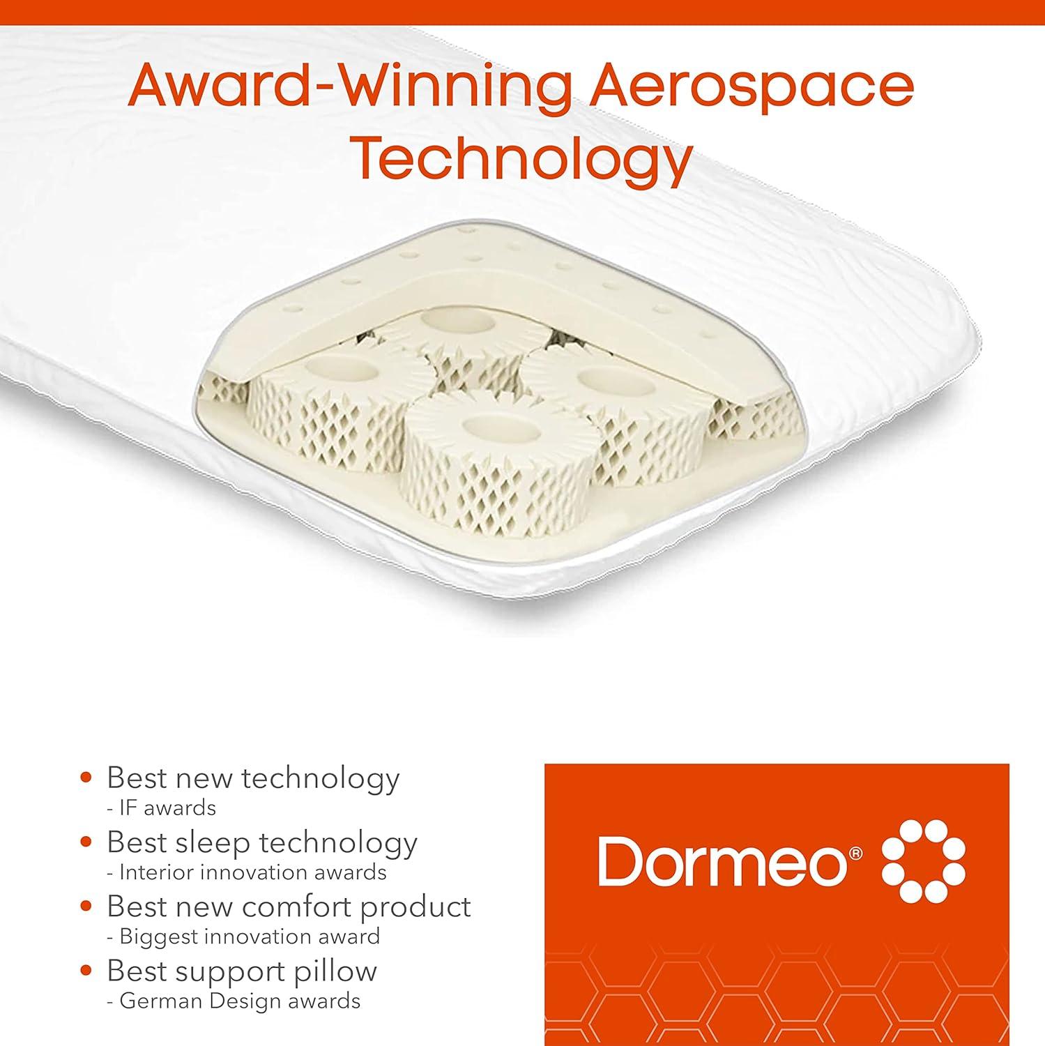 Dormeo True Evolution Bed Pillow Low Profile Standard Cooling Pillow with Octaspring Technology