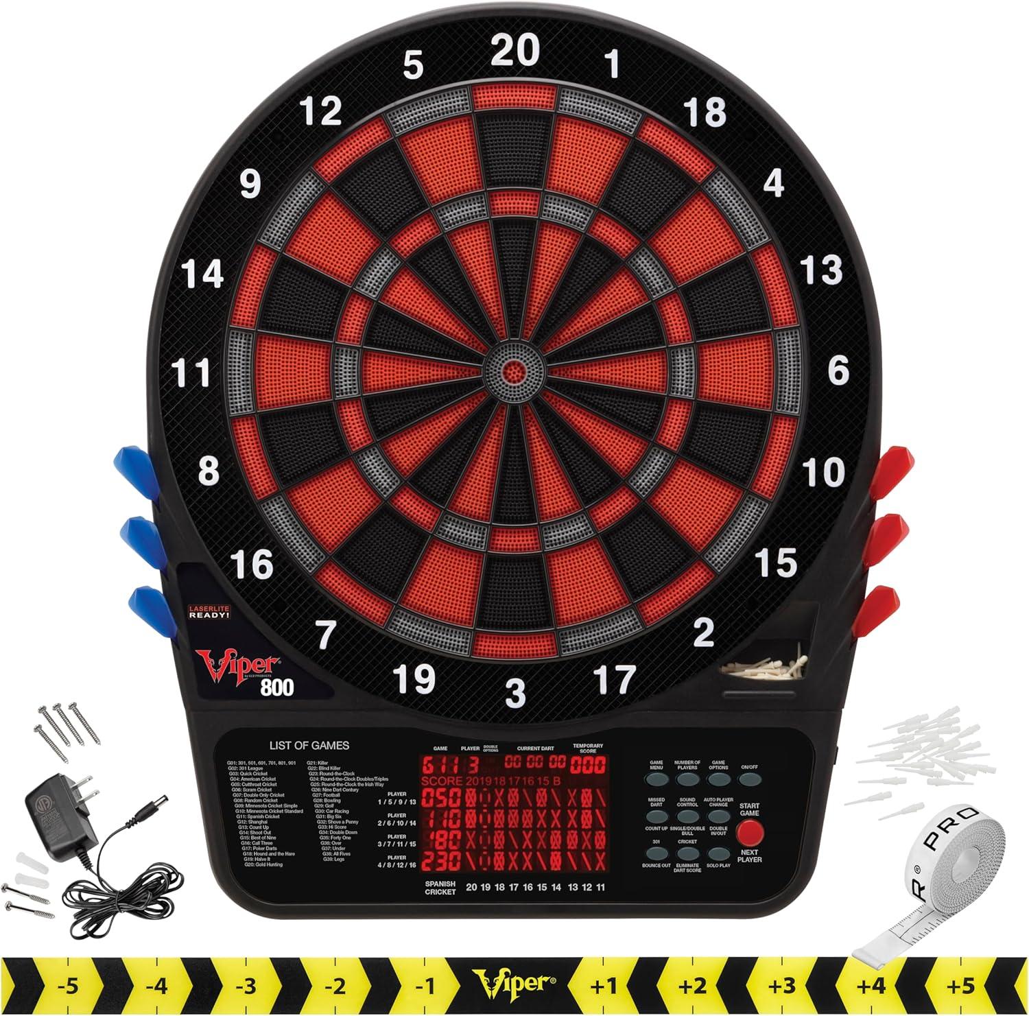 Metropolitan Electronic Dartboard and Cabinet Set with Darts