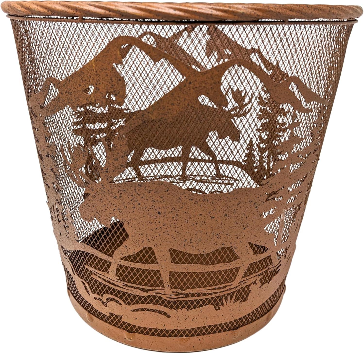 Decor Idea Metal Open Kitchen Trash Can - 2.8 Gallons